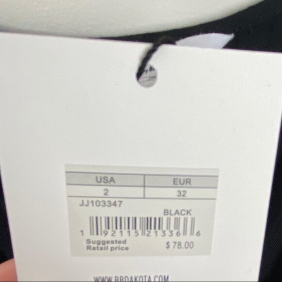 Jack BB Dakota Mic Drop Flutter Leg Jumpsuit Black New Tags Womens Size 2‎ NWT - Picture 8 of 12